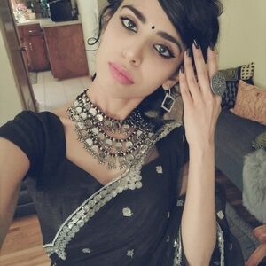 Oxidized Silver Multi-Layer Tribal Necklace - Black